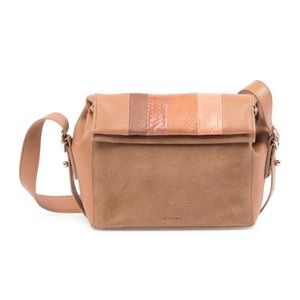 Casey Genuine Snakeskin & Leather Crossbody Bag